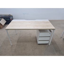 데스커 1400*700 책상[서랍별매,색상:MLWW]