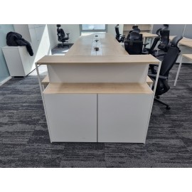 데스커 1200 3단 반문 철제책장